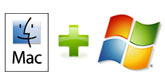 mac + pc  logo